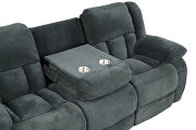 Green chennille upholstery manual reclining sofa by Galaxy additional picture 20
