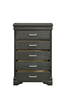 Gray finish acacia wood chest by Galaxy additional picture 3