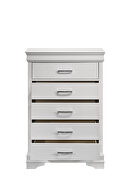 White finish acacia wood chest by Galaxy additional picture 5
