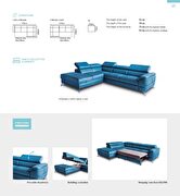 Adjustable headrest / sleeper / storage sectional by Galla Collezzione additional picture 2