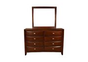 Rich cherry finish fine veneers modern design queen bed by Galaxy additional picture 3
