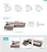 Contemporary beige special order fabric sectional by Galla Collezzione additional picture 2