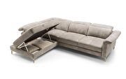 Contemporary beige special order fabric sectional additional photo 4 of 5