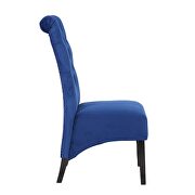 Navy sophisticated tufted finish upholstery velvet  dining chair by Galaxy additional picture 7