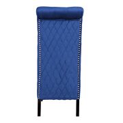 Navy sophisticated tufted finish upholstery velvet  dining chair by Galaxy additional picture 8
