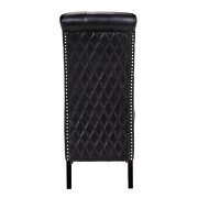 Black finish beautiful faux leather upholstery dining chair by Galaxy additional picture 8