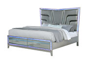 Las vegas swag inspired look tufted headboard queen bed by Galaxy additional picture 6