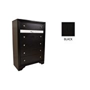Clean midcentury lines and a black modern look chest by Galaxy additional picture 7
