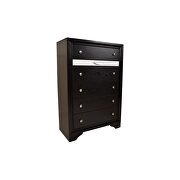 Clean midcentury lines and a black modern look chest by Galaxy additional picture 8