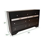 Clean midcentury lines and a black modern dresser by Galaxy additional picture 8