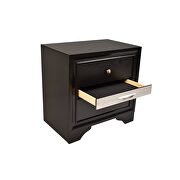 Clean midcentury lines and a black modern look nightstand by Galaxy additional picture 5