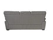 Gray finish upholstery luxurious velvet sofa by Galaxy additional picture 5