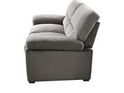Gray finish upholstery luxurious velvet sofa by Galaxy additional picture 10