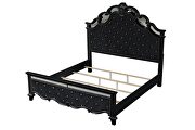 Tufted upholstery queen size bed made with wood in black by Galaxy additional picture 13
