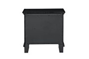 Mirror framed nightstand made with wood in black by Galaxy additional picture 4