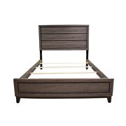 Clean midcentury lines and a gray rustic finish full bed by Galaxy additional picture 4