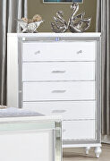 Clean midcentury lines white modern look chest by Galaxy additional picture 2