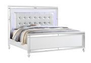 Clean midcentury lines white modern look full bed by Galaxy additional picture 8