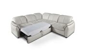 Microfiber plush / faux leather sectional additional photo 4 of 4