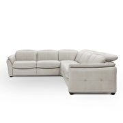 Microfiber plush / faux leather sectional additional photo 5 of 4
