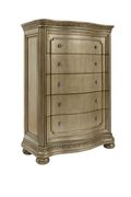 Classic chest in golden finish by Global additional picture 2