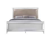 Royal style white/metallic silver king bed by Global additional picture 3