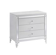 Royal style white/metallic nightstand by Global additional picture 2