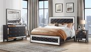 Mirror accents / black modern looking full bed by Global additional picture 3