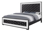 Mirror accents / black modern looking king bed by Global additional picture 4