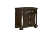 Deep brown tranditional style nightstand by Global additional picture 2