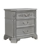 Contemporary gray finish nightstand by Global additional picture 2