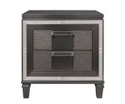 Modern LED bedroom set in metallic gray by Global additional picture 2