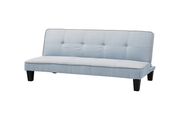 Affordable sofa bed in light blue fabric by Glory additional picture 3