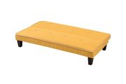 Affordable sofa bed in yellow fabric by Glory additional picture 2