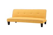 Affordable sofa bed in yellow fabric by Glory additional picture 3