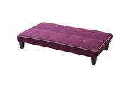 Affordable sofa bed in berry fabric by Glory additional picture 2