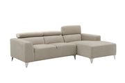 Wheat velvet fabric micro suede sectional sofa by Glory additional picture 2