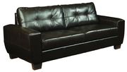Espresso leatherette affordable casual couch by Glory additional picture 2