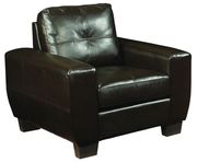 Espresso leatherette affordable casual couch by Glory additional picture 4