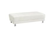 Adjustable arms/headrests white faux leather sectional sofa by Glory additional picture 3