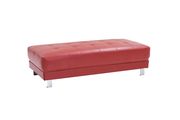 Adjustable arms/headrests red faux leather sectional sofa by Glory additional picture 3