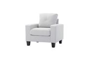 Affordable white faux leather sofa by Glory additional picture 2