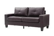 Affordable cappuccino faux leather sofa by Glory additional picture 4