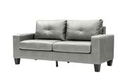 Affordable antique silver faux leather sofa by Glory additional picture 4