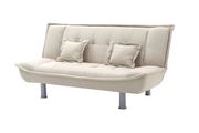 Beige microfiber fabric sofa bed by Glory additional picture 2