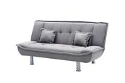 Light gray microfiber fabric sofa bed by Glory additional picture 2