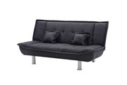 Black soft microfiber fabric sofa bed by Glory additional picture 2