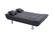 Black soft microfiber fabric sofa bed by Glory additional picture 3