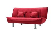 Red micfofiber fabric sofa bed by Glory additional picture 2