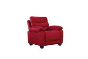 Affordable modern red micro suede sofa by Glory additional picture 2